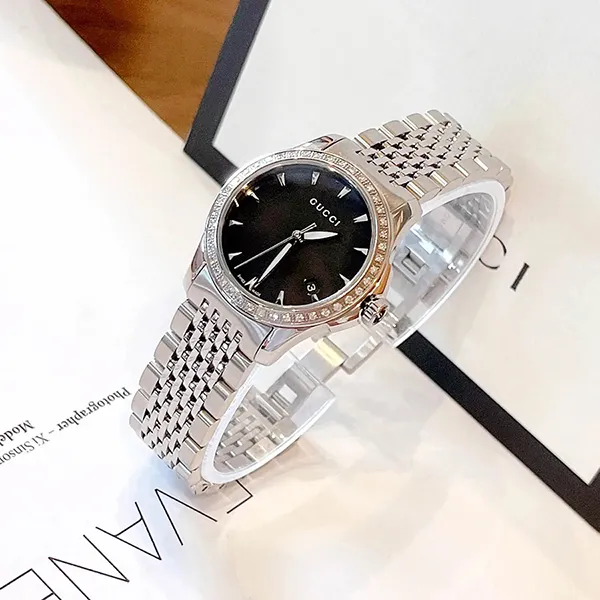 Đồng Hồ Nữ Gucci G-Timeless Quartz Watch YA126507 Màu Bạc