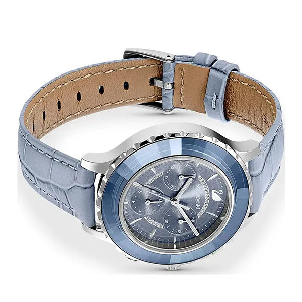 Đồng Hồ Nữ Swarovski Octea Lux Chrono Watch 5580600 Màu Xanh