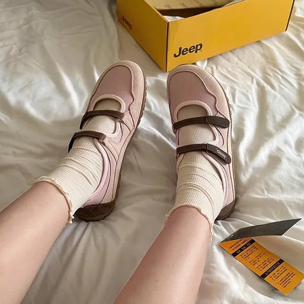 Giày Bệt Nữ Jeep Outdoor Shoes Women's Low Top Pink P651W13112 Màu Hồng Size 35