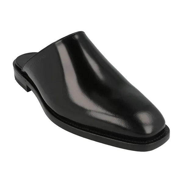 Giày Hở Gót Nam Salvatore Ferragamo Gasco Leather Mules X Wide 021336-760485-2E Màu Đen Size 41