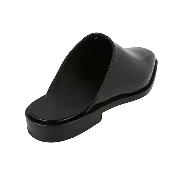 Giày Hở Gót Nam Salvatore Ferragamo Gasco Leather Mules X Wide 021336-760485-2E Màu Đen Size 41