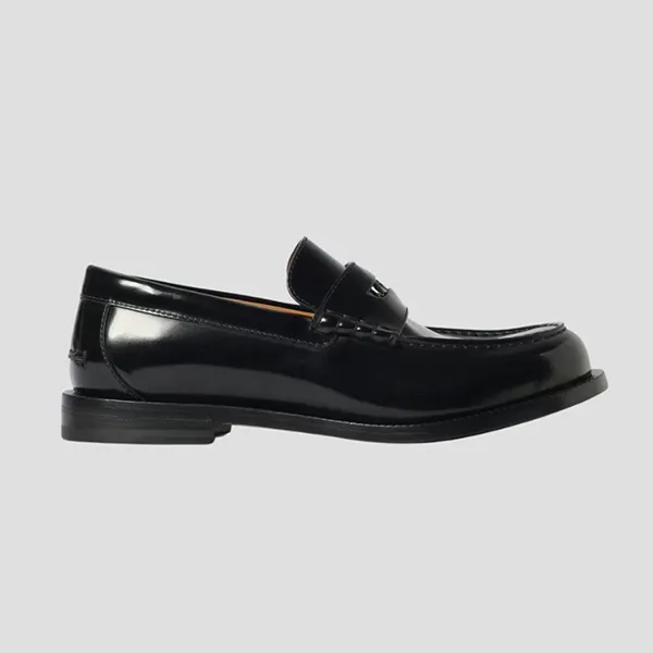 Giày Lười Nam Gucci Loafer GG Penny Leather In Black 831274 AAD7W 1000 Màu Đen Size 6