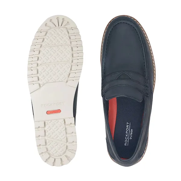 Giày Lười Nam Rockport Maverick Penny Loafer J3842 Màu Xanh Đen Size 40