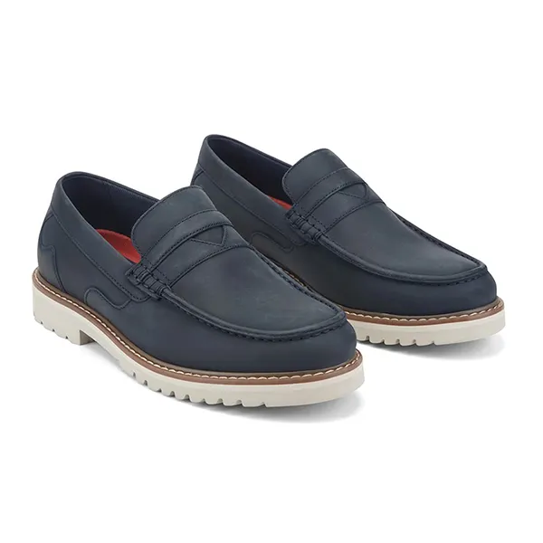 Giày Lười Nam Rockport Maverick Penny Loafer J3842 Màu Xanh Đen Size 40