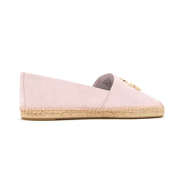 Giày Slip-On NGiày Slip-On Nữ Tory Burch Eleanor Espadrilles Lambskin Pink Màu Hồng Size 36ữ Tory Burch Woven Double T Aline Espadrille Nappa Leather Black Màu Đen Size 36.5