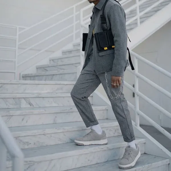 Giày Sneaker Nam Farenheite Blois Chalk Grey Màu Xám Size 42