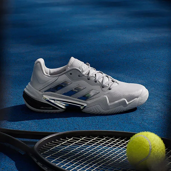 Giày Tennis/Pickleball Adidas Barricade 13 Shoes JR4223 Màu Bạc Size 39