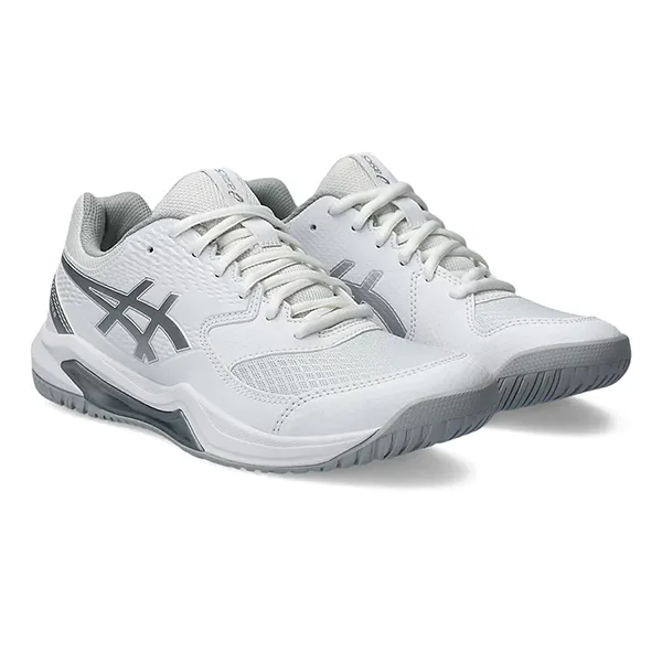 Giày Tennis/Pickleball Asics Gel Dedicate 8 White Pure Silver 1042A237-101 Màu Trắng Size 36