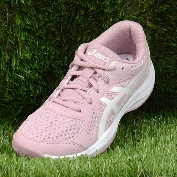 Giày Tennis/Pickleball Nữ Asics GS Upcourt 6 Morganite White 1074A045-702 Màu Hồng Size 37
