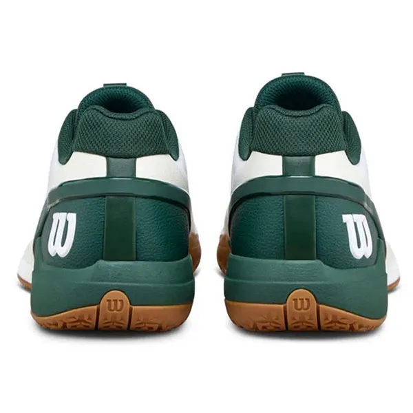 Giày Tennis/Pickleball Wilson Rush Pro 5 Omni WH/Sycam Shoes WRS340090U Màu Trắng Phối Xanh Lá Size 40