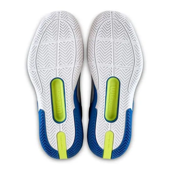 Giày Tennis/Pickleball Wilson Rush Pro 5 White/Blue WRS338520 Màu Trắng Gót Xanh Blue Size 40