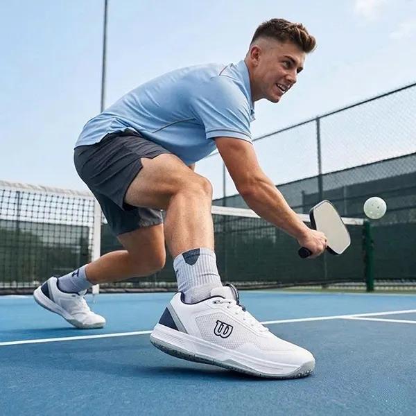 Giày Tennis/Pickleball Nam Courtglide Omni WRS340130U Màu Trắng/Đen Size 40 2/3