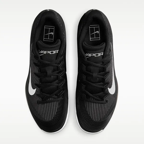 Giày Tennis/Pickleball Nam Nike Court Vapor 12 Clay Black Dark Smoke Grey White HQ6026-001 Màu Đen Size 44