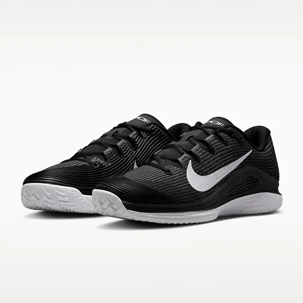 Giày Tennis/Pickleball Nam Nike Court Vapor 12 Clay Black Dark Smoke Grey White HQ6026-001 Màu Đen Size 44