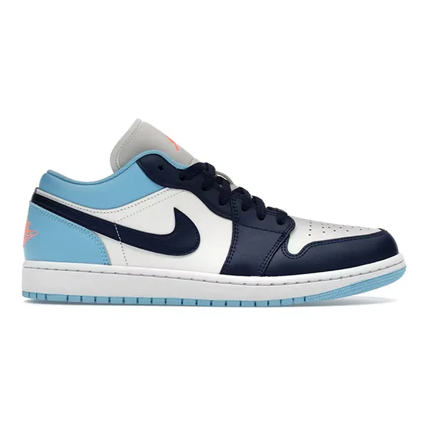 Giày Thể Thao Nam Nike Air Jordan 1 Low 'Sail Blue Chill' 553558-149 Màu Xanh Trắng Size 41