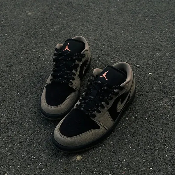 Giày Thể Thao Nam Nike Air Jordan 1 Low SE 'Olive Grey' IB7109-005 Màu Xám Đen Size 40