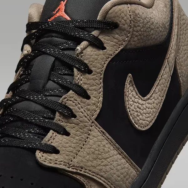 Giày Thể Thao Nam Nike Air Jordan 1 Low SE 'Olive Grey' IB7109-005 Màu Xám Đen Size 40