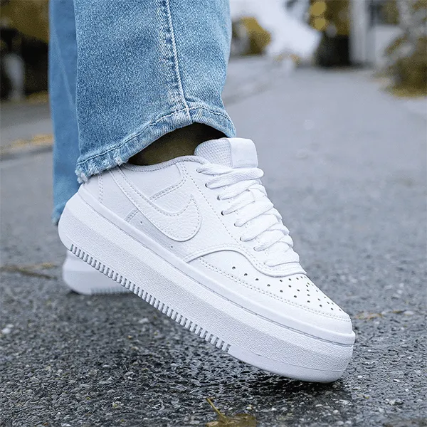 Giày Thể Thao Nam Nike Court Vision Alta Triple White DM0113-100 Màu Trắng Size 36
