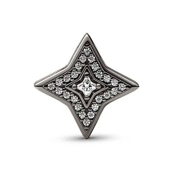 Hạt Vòng Charm Nữ Pandora Exclusive Sparkling Star 742786C01 Màu Bạc