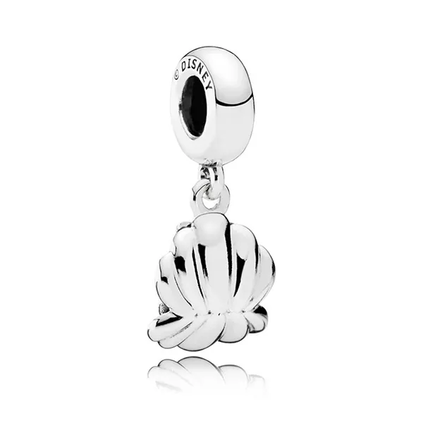 Hạt Vòng Charm Pandora Ariel & La Conchiglia Màu Xanh Bạc
