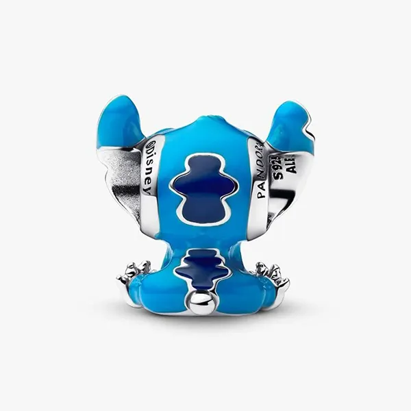 Hạt Vòng Charm Pandora Disney Stitch 793815C01 Màu Xanh