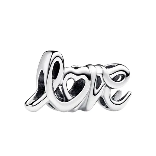 Hạt Vòng Charm Pandora Handwritten Love 793055C00 Màu Bạc