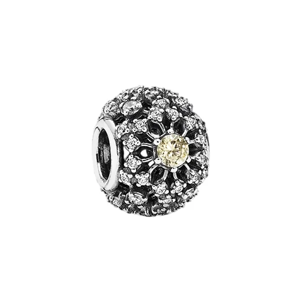 Hạt Vòng Charm Pandora Silver Bead Cubic Zirconia 791370CCZ Màu Bạc