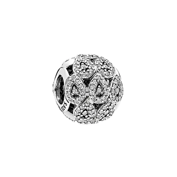Hạt Vòng Charm Pandora Silver Bead Cubic Zirconia 796271CZ Màu Bạc