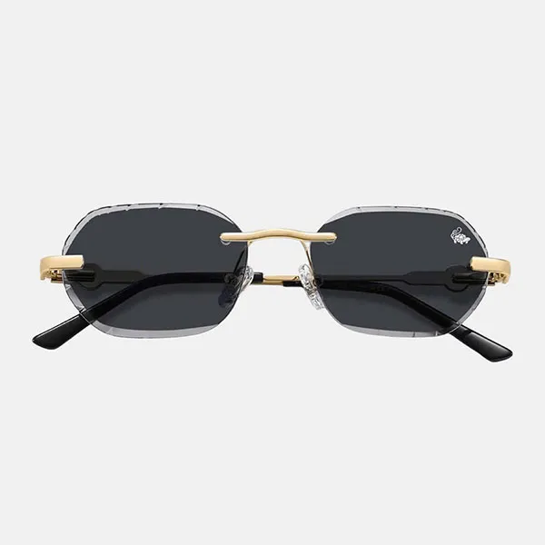 Kính Mát Belvoir&Co Diamond Cut Willow Black|Gold Sunglasses Màu Đen Vàng Size 53
