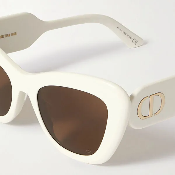 Kính Mát Nữ Dior Sunglasses Diorbobby B1u Cat-Eye Màu Trắng