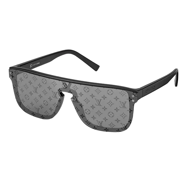 Kính Mát Louis Vuitton LV Black Plastic Square Frame Waimea Sunglasses Z1082 Màu Đen