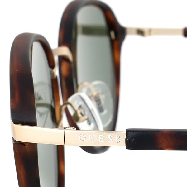 Kính Mát Nam Guess Green Round Men's Sunglasses GU00031-52N-53 Màu Xanh