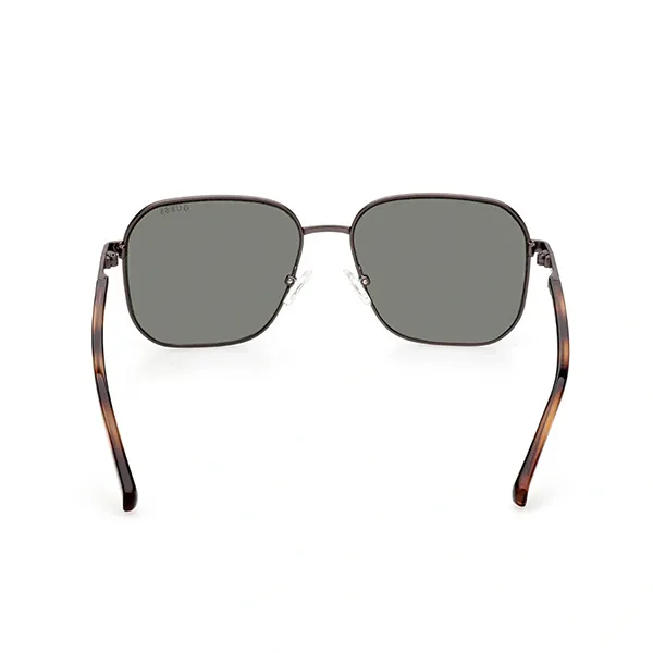 Kính Mát Nam Guess Matte Gunmetal Square Metal Sunglasses GU00051-07N-57 Màu Xanh