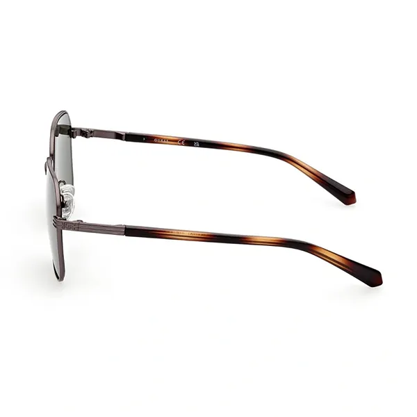Kính Mát Nam Guess Matte Gunmetal Square Metal Sunglasses GU00051-07N-57 Màu Xanh
