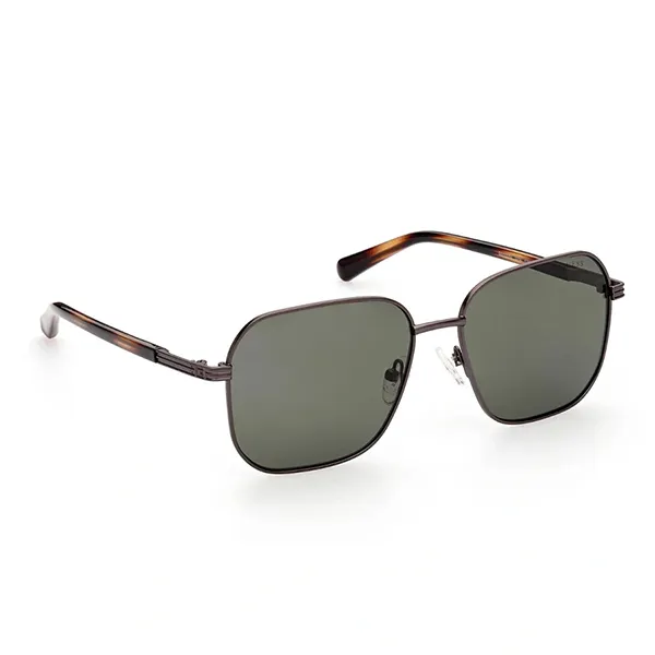 Kính Mát Nam Guess Matte Gunmetal Square Metal Sunglasses GU00051-07N-57 Màu Xanh