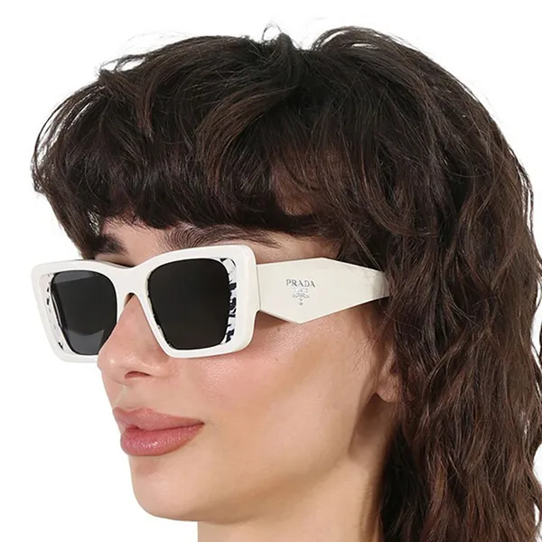 Kính Mát Nữ Prada Dark Grey Butterfly Ladies Sunglasses PR 08YS 02V5S0 Màu Xám Trắng