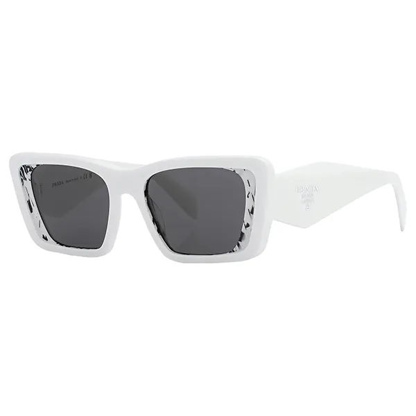 Kính Mát Nữ Prada Dark Grey Butterfly Ladies Sunglasses PR 08YS 02V5S0 Màu Xám Trắng