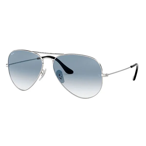 Kính Mát Nam Rayban Aviator Sunglasses 0RB3025 003/3F Màu Xanh Bạc