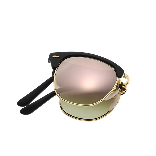 Kính Mát Rayban Clubmaster Folding Sunglasses RB2176 901S7O 51 Màu Hồng/Đen