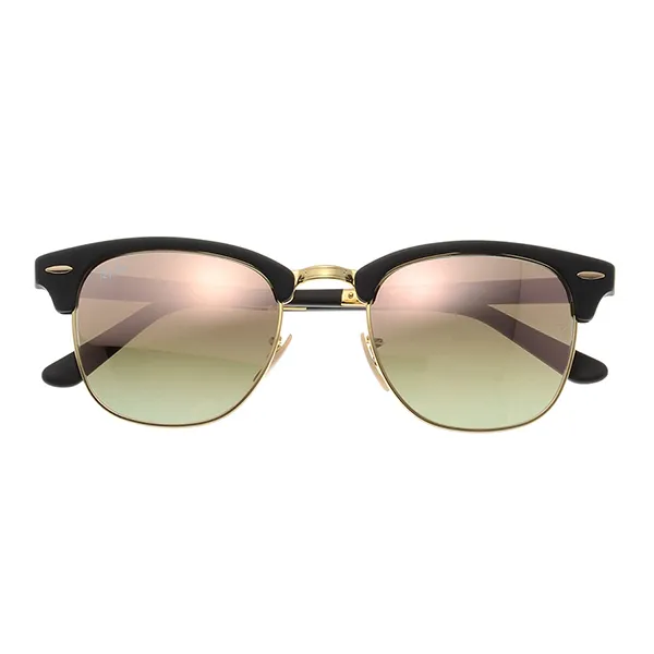 Kính Mát Rayban Clubmaster Folding Sunglasses RB2176 901S7O 51 Màu Hồng/Đen