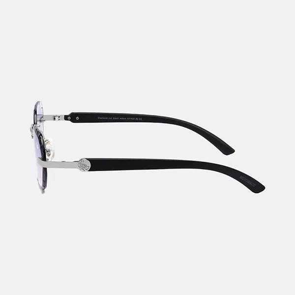 Kính Mát Unisex Belvoir&Co Diamnod Cut Willow Ice Silver Black Màu Đen - Bạc Size 53