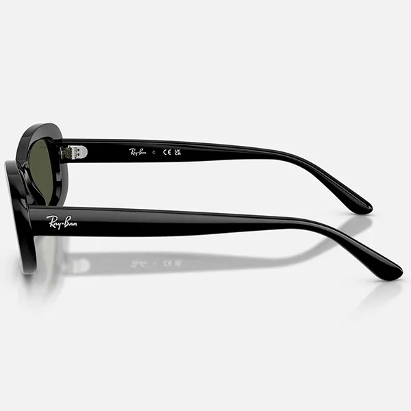 Kính Mát Unisex RayBan 0RB2221F 901/31 Black Green Sunglasses Màu Xanh Đen