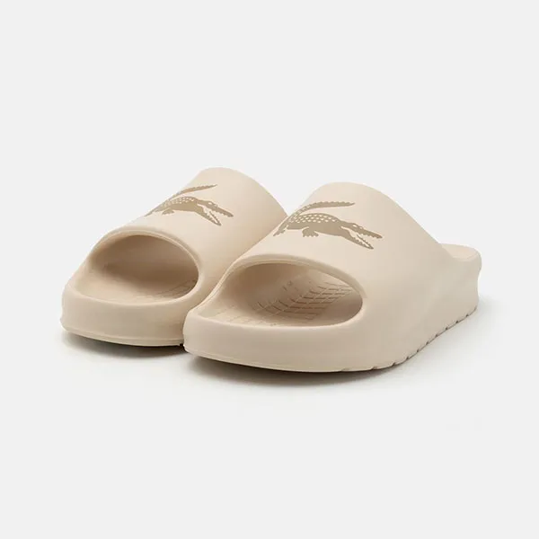 Dép Lacoste Serve Slide 2.0 Pool Slides Off White/Tan Màu Be Trắng Size 7