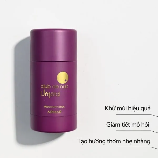 Lăn Khử Mùi Unisex Armaf Club De Nuit Untold Deodorant Stick 75ml