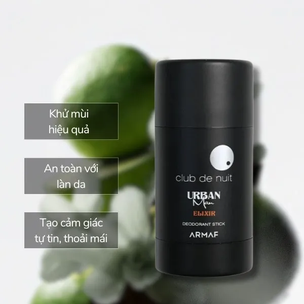 Lăn Khử Mùi Nam Armaf Club De Nuit Urban Man Elixir For Men 75ml