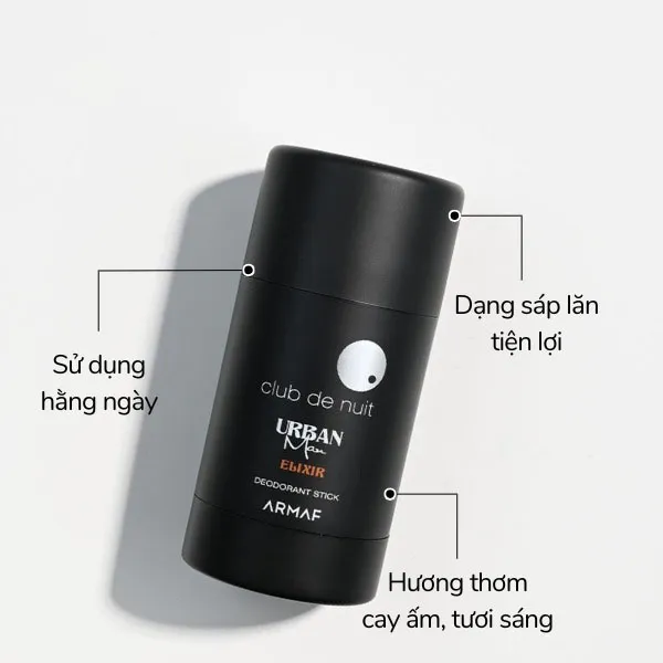 Lăn Khử Mùi Nam Armaf Club De Nuit Urban Man Elixir For Men 75ml