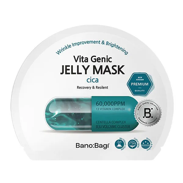Mặt Nạ Hỗ Trợ Phục Hồi, Làm Dịu Da Banobagi Vita Genic Jelly Mask Cica
