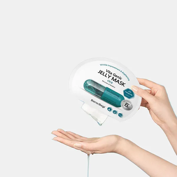 Mặt Nạ Hỗ Trợ Phục Hồi, Làm Dịu Da Banobagi Vita Genic Jelly Mask Cica