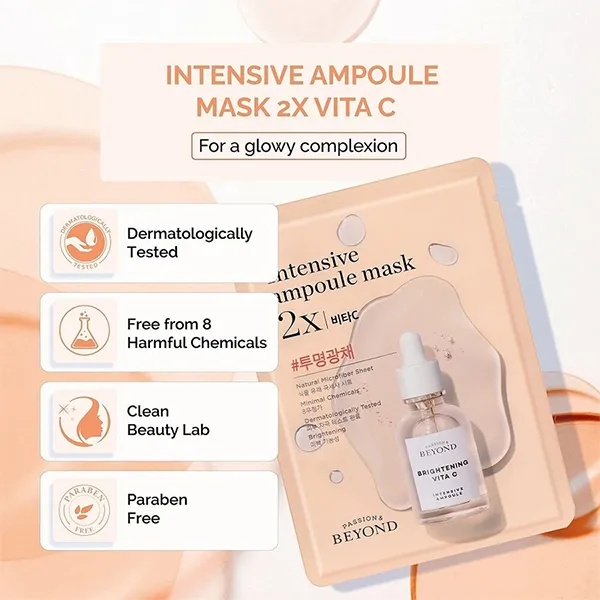 Mặt Nạ Siêu Dưỡng Chất Beyond Ampoule Mask 2X Vita C 25ml
