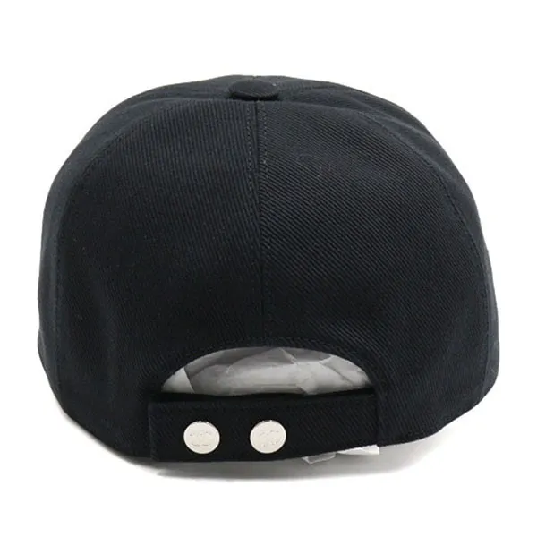 Mũ Nữ Chanel Embroidered Logo Baseball Cap AAA583 B18528 Màu Đen